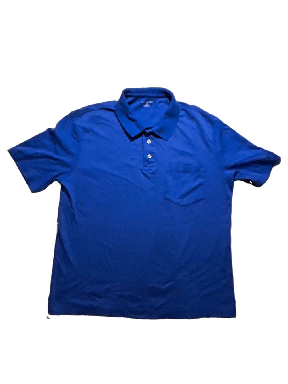 Lands' End Royal Blue Short Sleeve Polo with Pocket